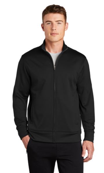 Sport-Tek Sport-Wick Fleece Full Zip Jacket - Youth & Adult Sizes - Black Only - Embroidered Logo