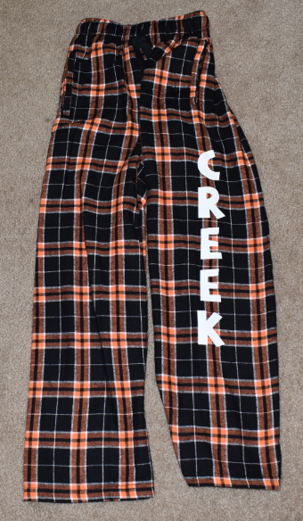 Creek - Flannel PJ Pants - Orange & Black - In stock (Youth Small Only)