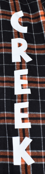 Creek - Flannel PJ Pants - Orange & Black - In stock (Youth Small Only)