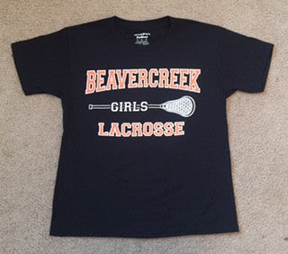 Beavercreek Girls Lacrosse - 50/50 Cotton T-shirt - Short Sleeve (4 Color Options) - Clearance