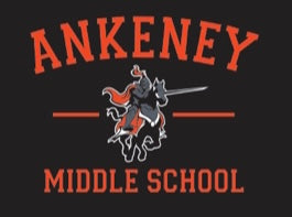 Ankeney Middle School  - 2020 Design - In Stock - Orange Adult Large Hoody Only