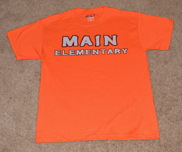 Main Elementary - Clearance - Short Sleeve Orange, T-shirt