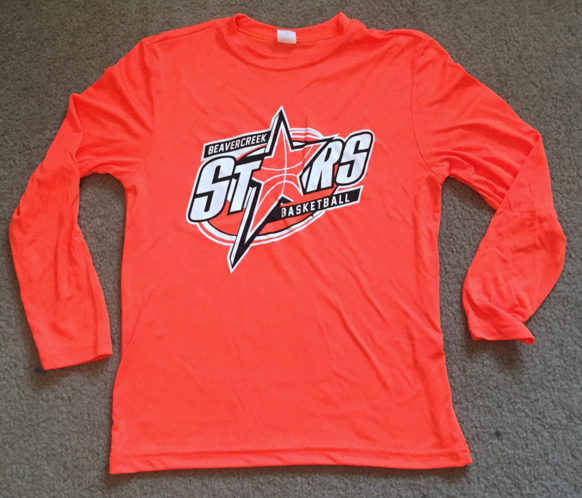 Beavercreek Stars Long Sleeve T-shirt Options (2 Color Options) - Year End Inventory